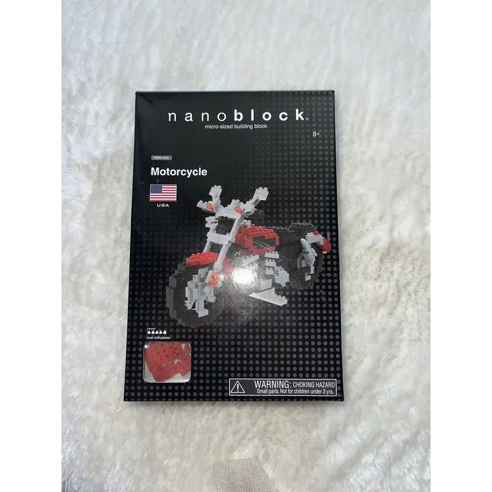 NANOBLOCK Motorcycle Micro Sized Building Block Over 440‎ Pc Nbm-006 Brand NEW